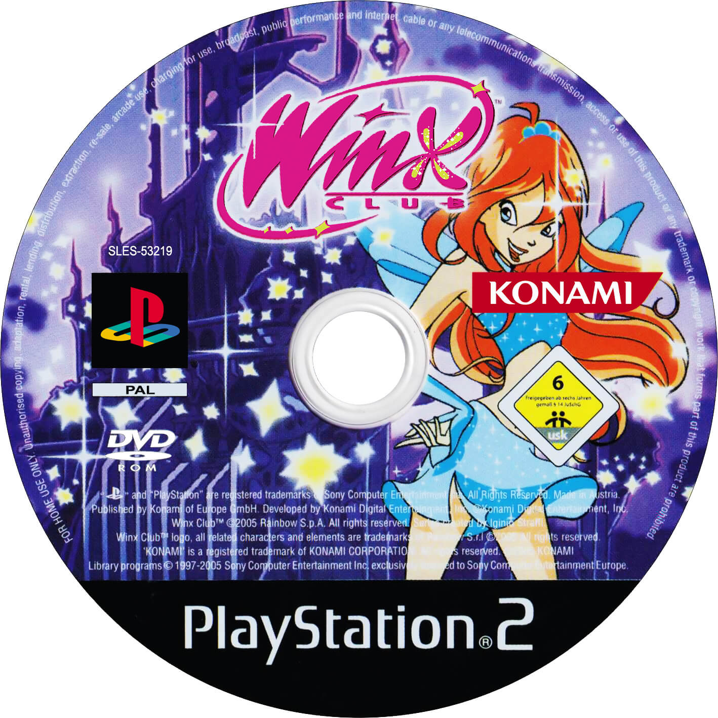 Лицензионный диск Winx Club для PlayStation 2